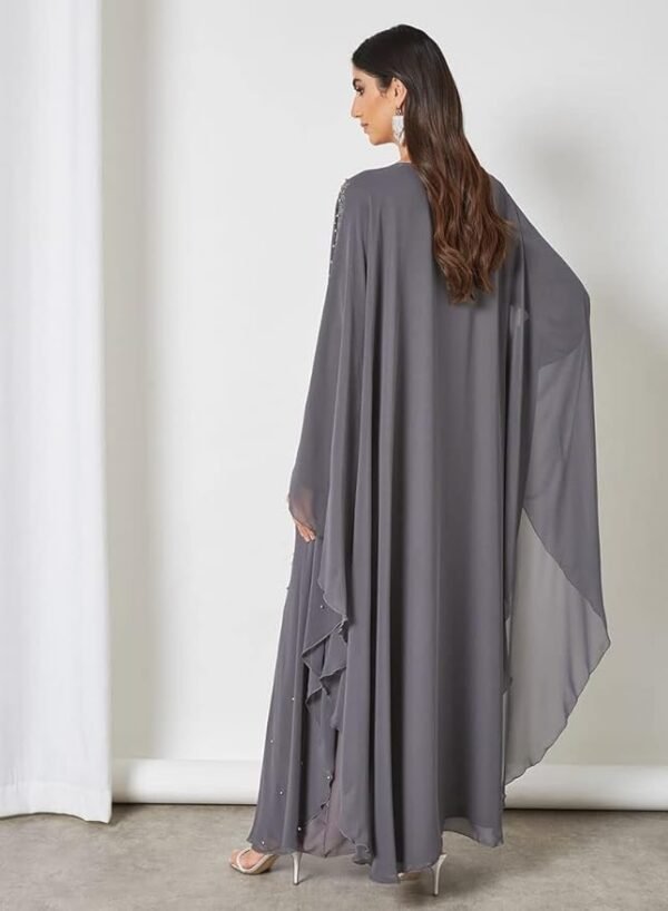 Bousni Women Beads Embellished Kaftan Abaya 03 Bousni Women Beads Embellished Kaftan Abaya