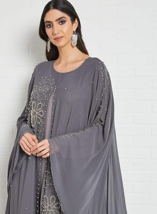 Bousni Women Beads Embellished Kaftan Abaya 04 Bousni Women Beads Embellished Kaftan Abaya