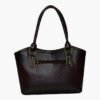 Brown Self Design Shoulder Bag