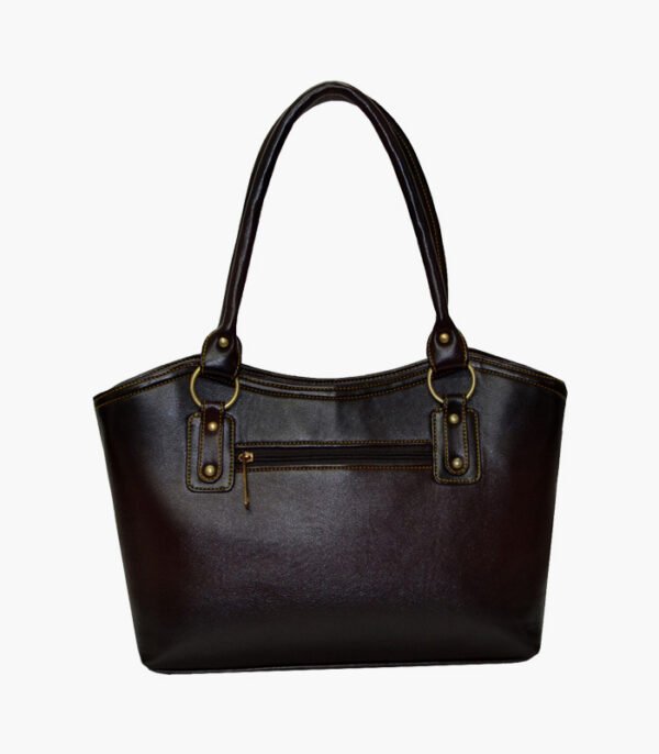 Brown Self Design Shoulder Bag