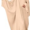 IKADEX Muslim Dress for Women Pakistani Kaftan Abaya Robe + Hijab Arabic Islamic Prayer Clothes Dubai Outfits 03 Hijab Arabic Islamic Prayer Clothes Dubai Outfits