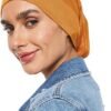 SHADOW Women's Hijab Jersey Cap Under Scarf Islamic Muslim Plain Tube Stretchable Head Band Bonnet Underscarf 05 SHADOW Women's Hijab Jersey Cap Under Scarf
