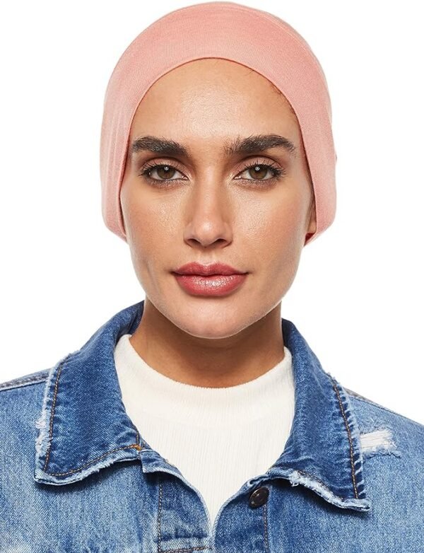 SHADOW Women's Hijab Jersey Cap Under Scarf Islamic Muslim Plain Tube Stretchable Head Band Bonnet Underscarf 06 SHADOW Women's Hijab Jersey Cap Under Scarf