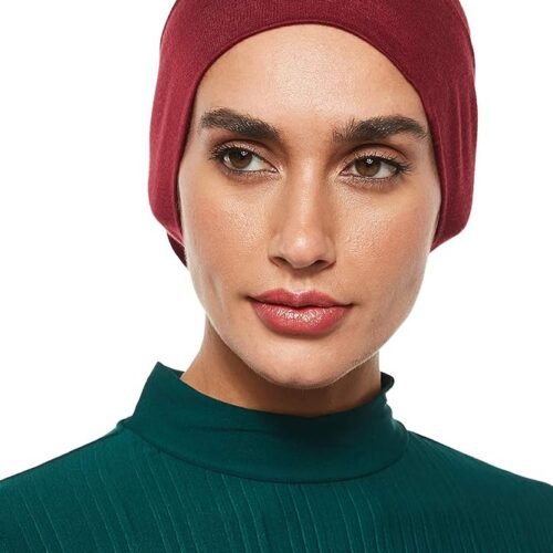 SHADOW Women's Hijab Jersey Cap Under Scarf Islamic Muslim Plain Tube Stretchable Head Band Bonnet Underscarf 07 Hijab Jersey Cap Under Scarf Islamic Muslim