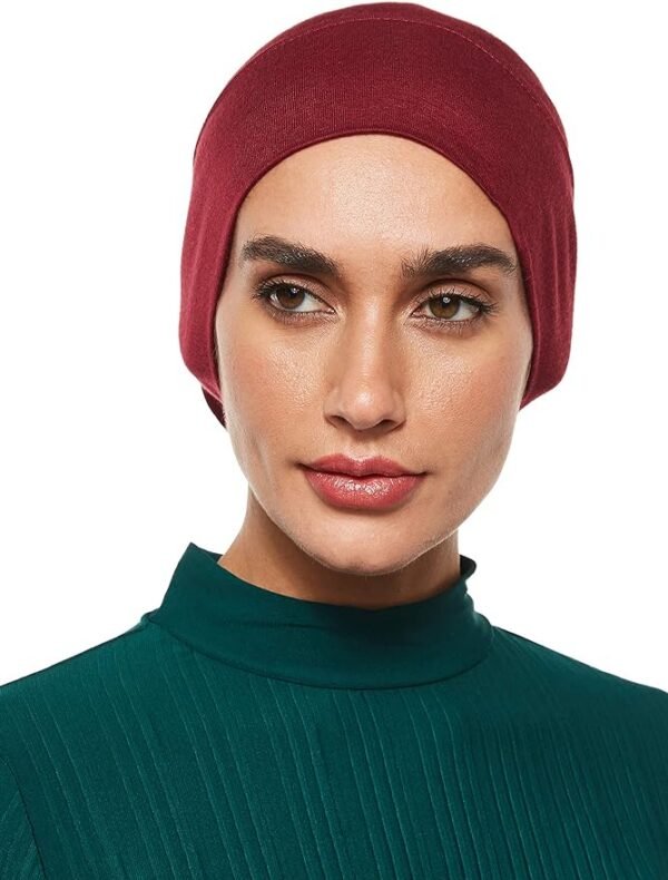SHADOW Women's Hijab Jersey Cap Under Scarf Islamic Muslim Plain Tube Stretchable Head Band Bonnet Underscarf 07 SHADOW Women's Hijab Jersey Cap Under Scarf