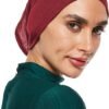 SHADOW Women's Hijab Jersey Cap Under Scarf Islamic Muslim Plain Tube Stretchable Head Band Bonnet Underscarf 08 SHADOW Women's Hijab Jersey Cap Under Scarf