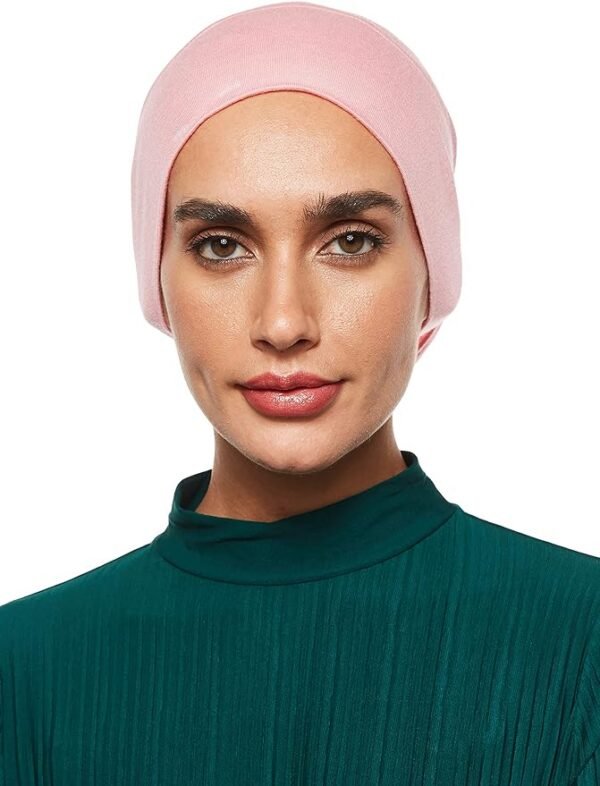 SHADOW Women's Hijab Jersey Cap Under Scarf Islamic Muslim Plain Tube Stretchable Head Band Bonnet Underscarf 09 SHADOW Women's Hijab Jersey Cap Under Scarf