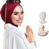 Snap Hijab-Turbans for Women-Hijab for Women Hair Wraps-Head Wraps for Women Hijab Undercap-Caps-Instant Hijab 04 Hijab for Women Hair Wraps-