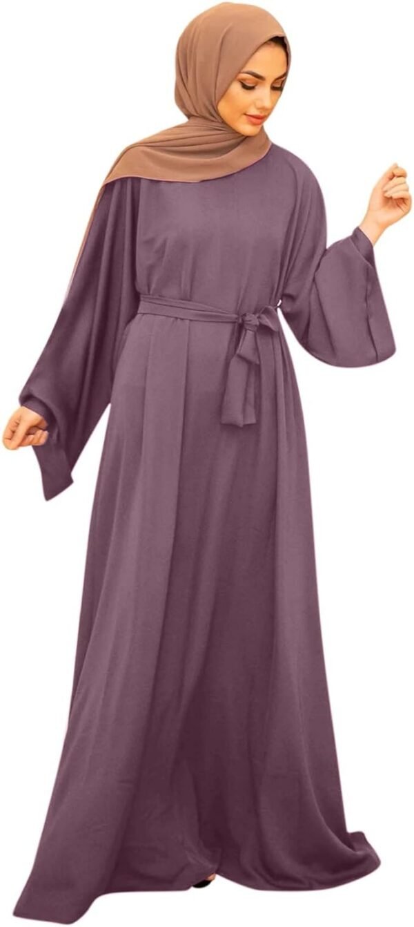 Elegant Dress Arab Kaftan Long Sleeve Solid Dress Little Girls
