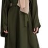 Elegant Dress Arab Kaftan Long Sleeve Solid Dress Little Girls
