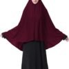 Women's High Stretch Hijab Muslim Arabian Long Milk Silk Purity Color Chiffon Hijab 01 Hijab Muslim Arabian Long Milk Silk Purity Color Chiffon Hijab