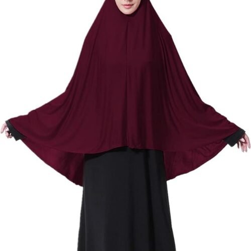 Women's High Stretch Hijab Muslim Arabian Long Milk Silk Purity Color Chiffon Hijab 01 Women's High Stretch Hijab Muslim.