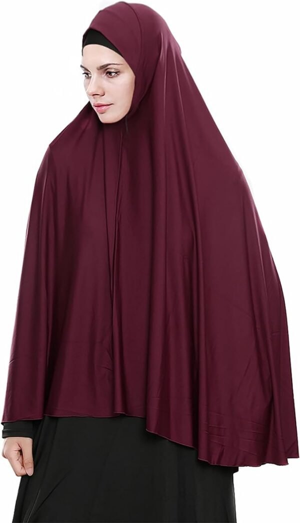 Women's High Stretch Hijab Muslim Arabian Long Milk Silk Purity Color Chiffon Hijab 03 Hijab Muslim Arabian Long Milk Silk Purity Color Chiffon Hijab