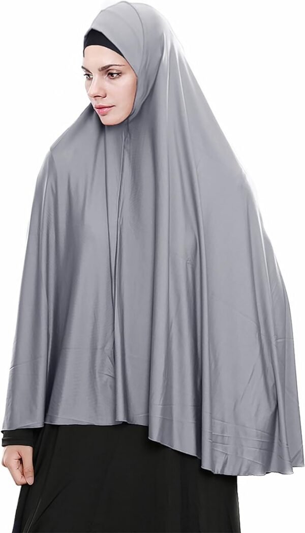 Women's High Stretch Hijab Muslim Arabian Long Milk Silk Purity Color Chiffon Hijab 04 Hijab Muslim Arabian Long Milk Silk Purity Color Chiffon Hijab