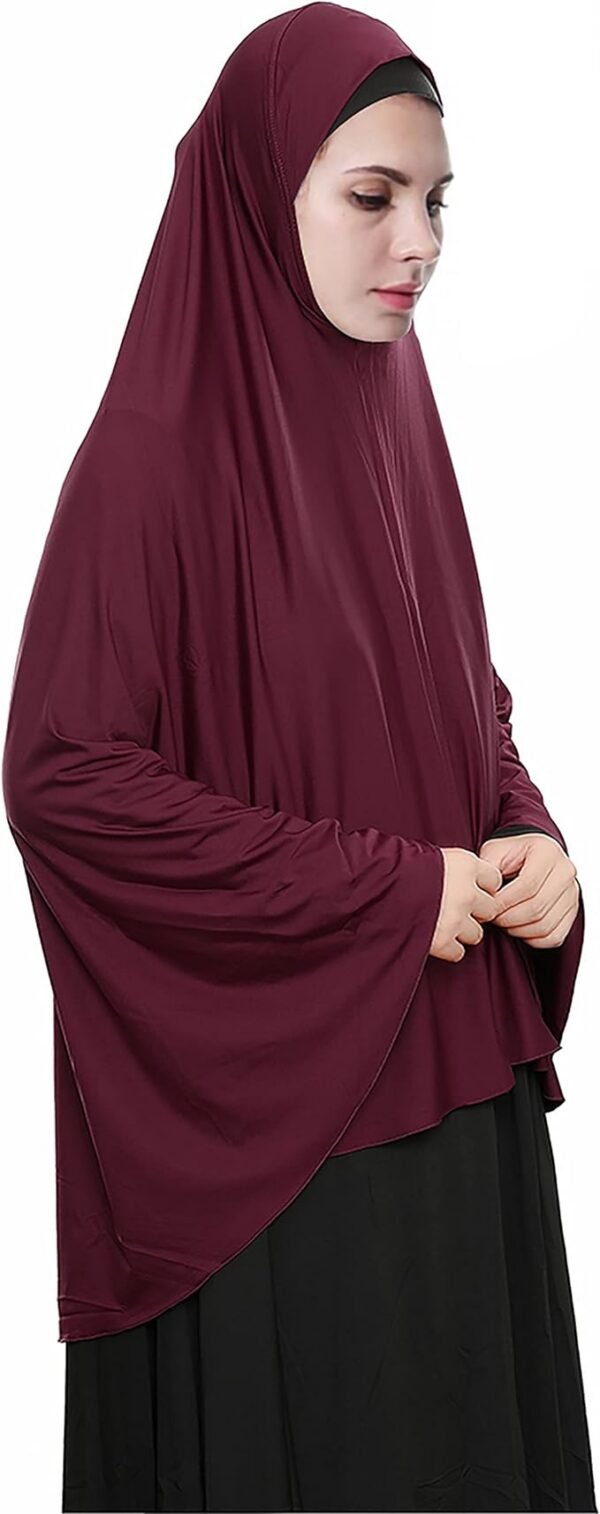Women's High Stretch Hijab Muslim Arabian Long Milk Silk Purity Color Chiffon Hijab 04 Hijab Muslim Arabian Long Milk Silk Purity Color Chiffon Hijab