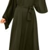 Elegant Dress Arab Kaftan Long Sleeve Solid Dress Little Girls