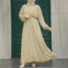 Women's Muslim Long Sleeve Dress Vintage Pullover Abaya Prayer Clothes Prom Dresses Two Piece Hijab for Women Color Hijab Clothes for Women 04 - Copy Pullover Abaya Prayer Clothes Prom Dresses