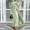 Hijab for Women Lightweight Long Sleeve Chiffon Dresses for Women