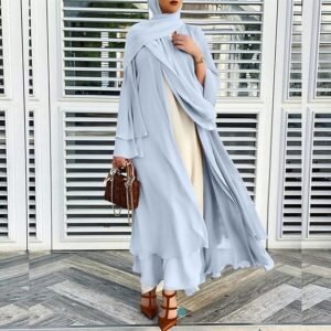 Cardigan Loose Long Cardigan Dress Hijab for Women