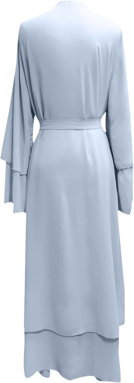 Hijab for Women Lightweight Long Sleeve Chiffon Dresses for Women